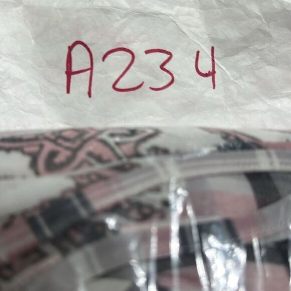 ANN TAYLOR LOFT BOHO MULTI MEDIA PAISLEY PLAID OFF SHOULDER CHIFFON BLOUSE TOP S - Picture 14 of 14